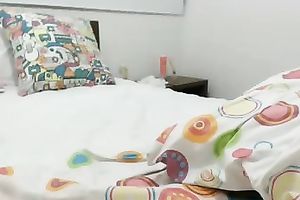 Cute emotional and hawt pale dark brown used blue toy for her hungry snatch