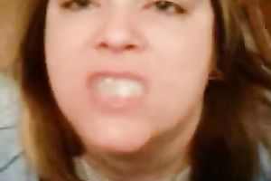 Mouthful for my beautiful fat grenn eyed resigned white women