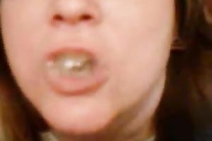 Mouthful for my beautiful fat grenn eyed resigned white women