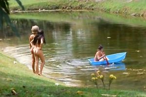 Bunch of undressed and excited playgirl got their moist snatches drilled