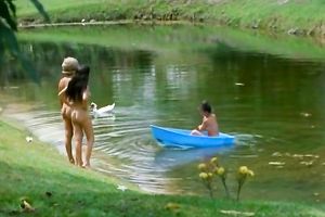 Bunch of undressed and excited playgirl got their moist snatches drilled