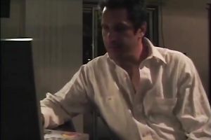 Palatable silly babe gets tempted by cocky bastard