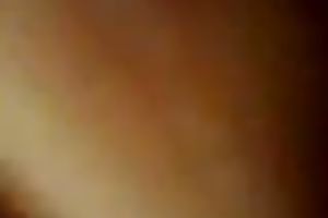 Hilarious unshaved dark nympho was posing and engulfing jock as well