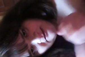 big beautiful woman brunette hair weenie sucker gives me head like a turtle