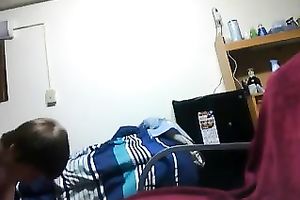 I fuck my college girlfriend on the ottoman and on the floor