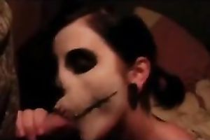 Scull faced wench gives me the hottest blowjob of my life