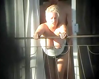 Sex in vacation wife home made porn and balcony (Voyeur get caught)