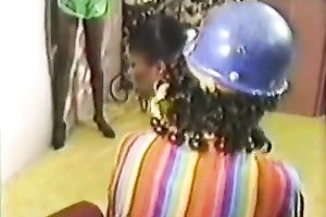 Chocolate honey loved to engulf her friend's big and corpulent cock