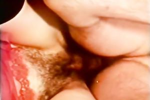 Blonde wench and brunette hair wench share one stud for three-some