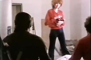 Blonde wench and brunette hair wench share one stud for three-some