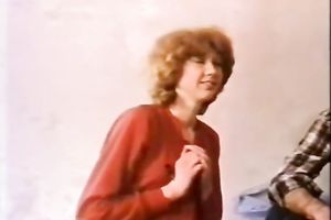 Blonde wench and brunette hair wench share one stud for three-some