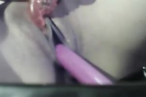 Just my marvelous girlfriend getting pushed with a sex toy