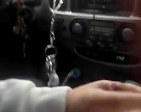 Cheating slut wife in car with lover