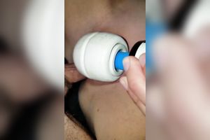 Wife has vibrator fun with magic wand