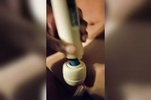 Wife has vibrator fun with magic wand