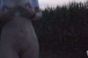 Caught My Wife's Sensual Roadside Pleasure, Her Fingers Diving Deep.