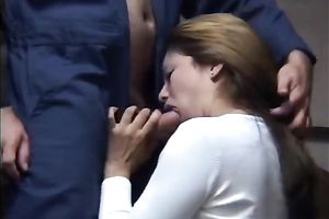 Hot hottie blows and enjoys impure rear banging in a car park