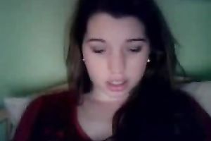 Gorgeous and perverted honey masturbates in her bedroom