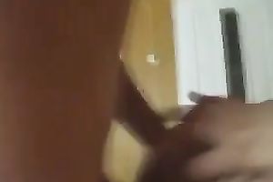 Busty and sizzling sexy dark brown girlfriend in dark clothes