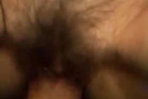 My wicked slutwife with shaggy cunt acquires group-fucked in missionary position