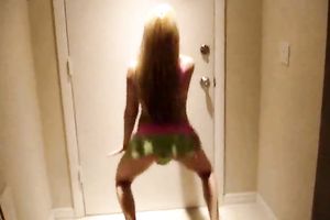 My jar dropping curvy blond slutwife gives hawt erotic dance