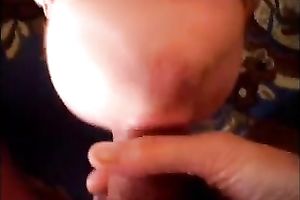 Ardent dark brown nympho of mine was masturbating in advance of blowing me