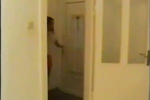 Perverted slim dark brown plays her impure games with banana