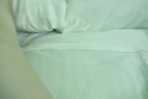 Amateur brunette hair white skank on the ottoman filmed during masturbation