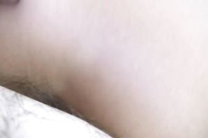 Small white jock for cute frckled white chick on POV tape