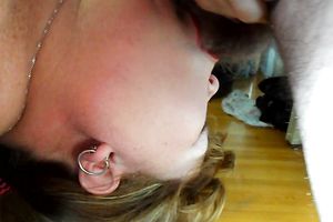 Fucking wifes throat! My Wife Upside Down BJ