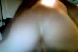 Bootyful housewife riding hard cock in a cowgirl position