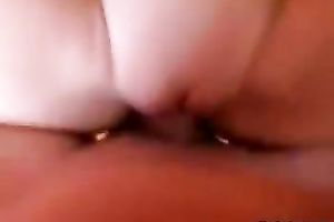 She felt a bit sexually excited and hesitant to fuck on POV vid