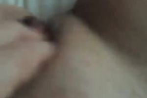 My housewife fingers and toys her snatch and receives it screwed by me