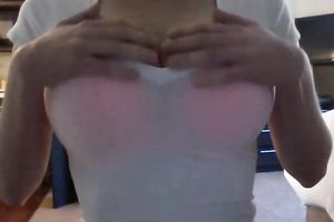 Natural big boobs slut wife intense orgasm