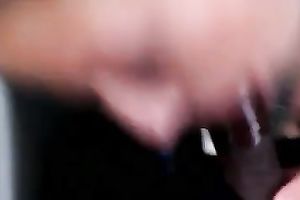 Dirty-minded girlfriend with cute love bubbles sucked my powerful black tool