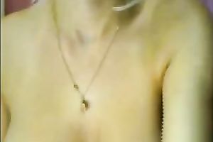 Busty web camera cutie with large milk cans masturbates for me