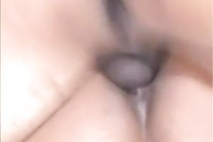 Magnificent and busty swarthy babe rides a ramrod and swallows cum