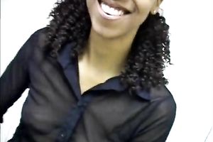 Skinny ebon housewife goes wild over her lover's 11 inch BBC