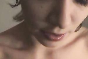 Sizzling girlie fingering and rubbing herself in dilettante solo movie