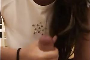 My charming latin chick legal age teenager girlfriend ravishing and teasing me