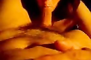 Delightful orall-service by my bodacious dark brown dirty slut wife in bedroom