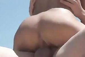 Well shaped girlfriend riding my cock in a cowgirl position outdoor