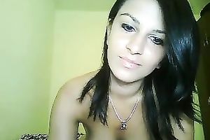 Amazing emotional and super hawt brunette hair web camera nympho used massive sex toy