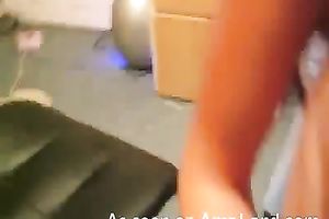 Brunette cutie too can't live without a good facial on her face