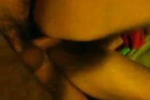 Extremely shaggy Mexicana bitch loving missionary style sex