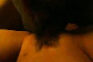Extremely shaggy Mexicana bitch loving missionary style sex