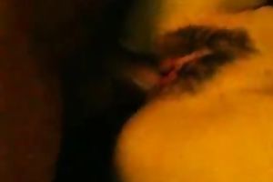 Extremely shaggy Mexicana bitch loving missionary style sex