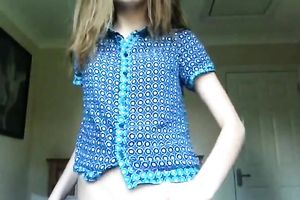 Wonderful cute and playful dark brown babe was flashing meatballs in her brassiere