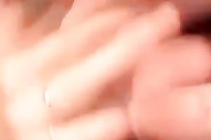 Torrid natural and quite buxom brunette hair girlie was jerking off my buddy on web camera