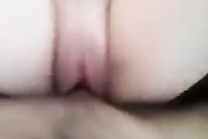 Amateur rather also pallid white wife with juicy a-hole got her strong love tunnel hammered